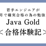 Java Gold SE 11を若手エンジニアが3か月で確実合格の為の勉強方法＜合格体験記＞